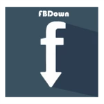 fbdown facebook video downloader android application logo